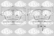 6216168 SASIC sada brzdových platničiek kotúčovej brzdy 6216168 SASIC