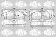6216169 SASIC sada brzdových platničiek kotúčovej brzdy 6216169 SASIC