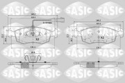 6216171 Sada brzdových destiček, kotoučová brzda SASIC