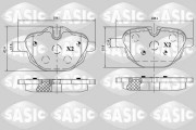 6216174 Sada brzdových destiček, kotoučová brzda SASIC