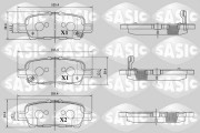 6216181 Sada brzdových destiček, kotoučová brzda SASIC