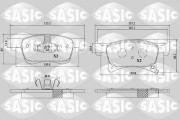 6216210 Sada brzdových destiček, kotoučová brzda SASIC