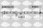 6606142 SASIC brzdová hadica 6606142 SASIC