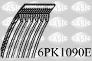 6PK1090E SASIC ozubený klinový remeň 6PK1090E SASIC