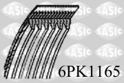 6PK1165 ozubený klínový řemen SASIC