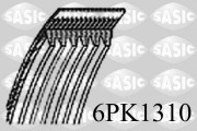 6PK1310 ozubený klínový řemen SASIC