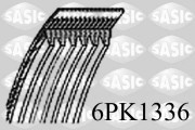 6PK1336 ozubený klínový řemen SASIC