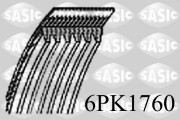 6PK1760 SASIC ozubený klinový remeň 6PK1760 SASIC