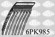 6PK985 ozubený klínový řemen SASIC