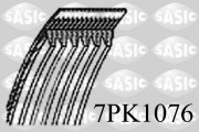 7PK1076 ozubený klínový řemen SASIC