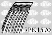 7PK1570 ozubený klínový řemen SASIC
