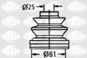 9004659 SASIC manżeta hnacieho hriadeľa - opravná sada 9004659 SASIC