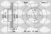 9004808J Brzdový kotouč SASIC