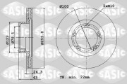 9004820J Brzdový kotouč SASIC