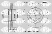 9004827J Brzdový kotouč SASIC