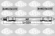 SBH6283 SASIC brzdová hadica SBH6283 SASIC