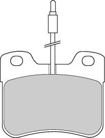 DBP340745 Sada brzdových destiček, kotoučová brzda DURON