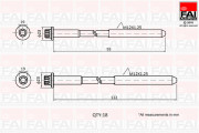 B2201 Sada šroubů hlavy válce FAI AutoParts