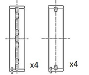 BM1017-STD Hlavní ložiska klikového hřídele FAI AutoParts