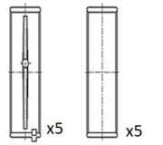 BM1024-025 Hlavní ložiska klikového hřídele FAI AutoParts