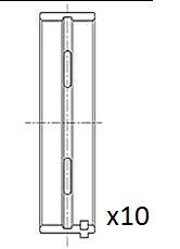 BM1025-STD Hlavní ložiska klikového hřídele FAI AutoParts