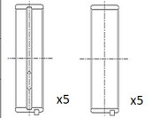 BM1028-STD Hlavní ložiska klikového hřídele FAI AutoParts