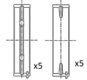 BM1035-STD Hlavní ložiska klikového hřídele FAI AutoParts