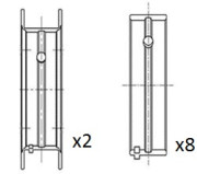 BM1037-STD Hlavní ložiska klikového hřídele FAI AutoParts