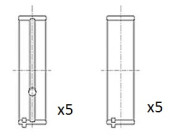 BM1038-STD Hlavní ložiska klikového hřídele FAI AutoParts