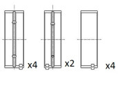 BM1043-STD Hlavní ložiska klikového hřídele FAI AutoParts