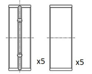 BM1045-STD Hlavní ložiska klikového hřídele FAI AutoParts