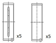 BM1057-STD Hlavní ložiska klikového hřídele FAI AutoParts