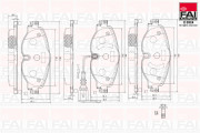 BP106 FAI AutoParts sada brzdových platničiek kotúčovej brzdy BP106 FAI AutoParts