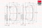 BP111 Sada brzdových destiček, kotoučová brzda FAI AutoParts