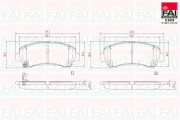 BP136 Sada brzdových destiček, kotoučová brzda FAI AutoParts