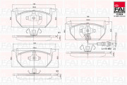 BP137 FAI AutoParts sada brzdových platničiek kotúčovej brzdy BP137 FAI AutoParts