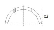 BT3006-STD Distanční kotouč, kliková hřídel FAI AutoParts