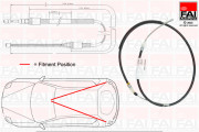 FBC0011 FAI AutoParts żażné lanko parkovacej brzdy FBC0011 FAI AutoParts