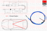 FBC0013 Tažné lanko, parkovací brzda FAI AutoParts