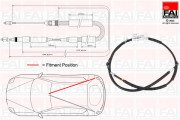 FBC0017 FAI AutoParts żażné lanko parkovacej brzdy FBC0017 FAI AutoParts