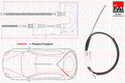 FBC0019 Tažné lanko, parkovací brzda FAI AutoParts