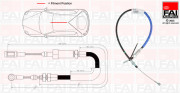 FBC0021 FAI AutoParts żażné lanko parkovacej brzdy FBC0021 FAI AutoParts