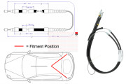 FBC0022 Tažné lanko, parkovací brzda FAI AutoParts