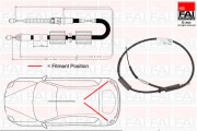 FBC0035 Tažné lanko, parkovací brzda FAI AutoParts