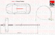 FBC0044 Tažné lanko, parkovací brzda FAI AutoParts