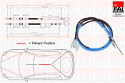 FBC0048 FAI AutoParts żażné lanko parkovacej brzdy FBC0048 FAI AutoParts