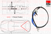 FBC0052 Tažné lanko, parkovací brzda FAI AutoParts