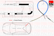 FBC0055 FAI AutoParts żażné lanko parkovacej brzdy FBC0055 FAI AutoParts