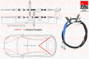 FBC0057 Tažné lanko, parkovací brzda FAI AutoParts