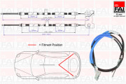 FBC0058 FAI AutoParts żażné lanko parkovacej brzdy FBC0058 FAI AutoParts